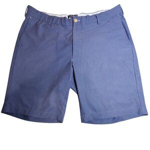 Peter Millar Mens 35 Crown Stealth Art Performance Printed Golf Shorts Blue